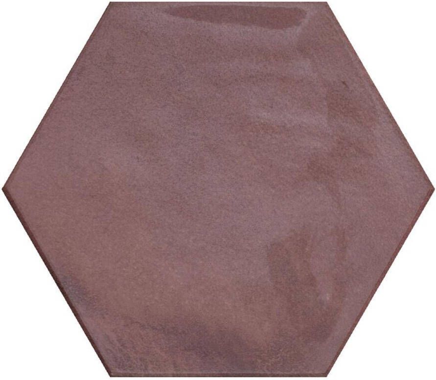 Cifre Cerámica Moon Wandtegel | 16x18 cm | Vintage | Glans Rood
