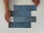 Cifre Cerámica Moon Wandtegel | 7.5x30 cm | Vintage | Glans Blauw - Thumbnail 1