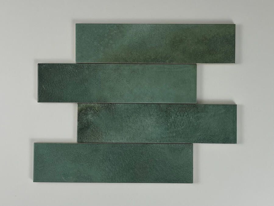 Cifre Cerámica Moon Wandtegel | 7.5x30 cm | Vintage | Glans Groen