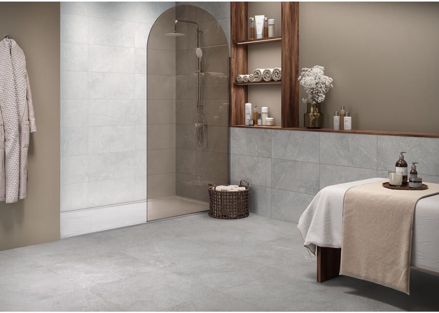 Cifre Cerámica Munich Vloertegel | 60x60 cm | Gerectificeerd | Natuursteenlook | Mat Grijs