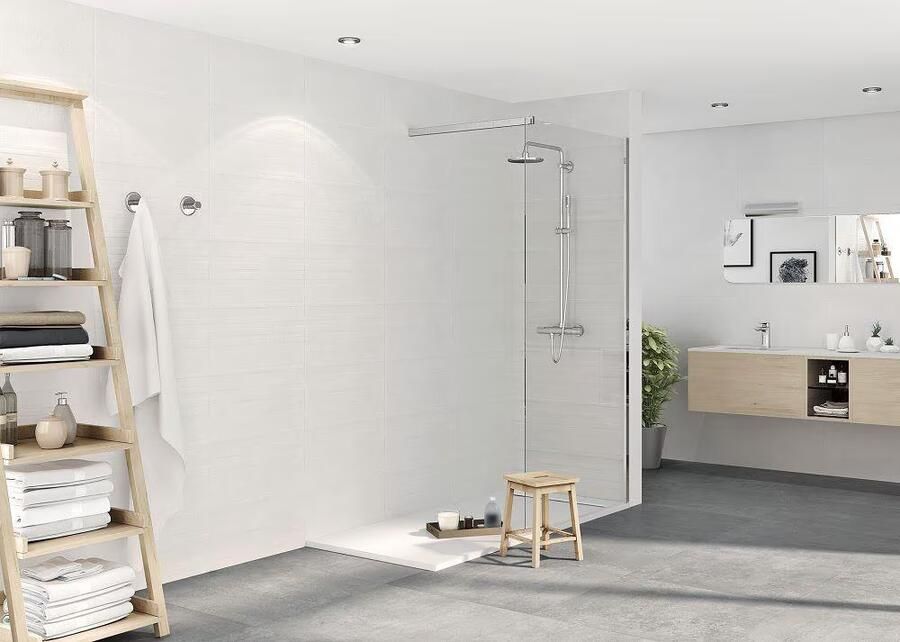 Cifre Ceramica Neutra wand- en vloertegel 30x60cm 9mm Rechthoek Betonlook Wit mat SW07310328-3 - Foto 2