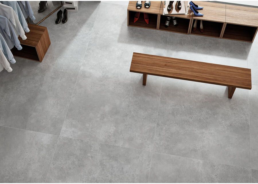 Cifre Cerámica Nexus Vloer- en wandtegel | 120x120 cm | Gerectificeerd | Betonlook | Mat Grijs - Foto 1