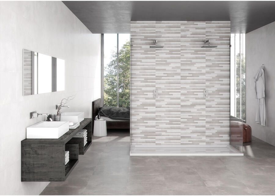 Cifre Cerámica Nexus Wandtegel | 30x60 cm | Gerectificeerd | Betonlook | Mat Grijs