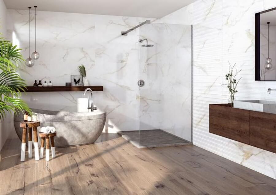 Cifre Ceramica wand- en vloertegel 30x120cm 10.5mm Rechthoek gerectificeerd Houtlook Bruin mat SW07311310-1