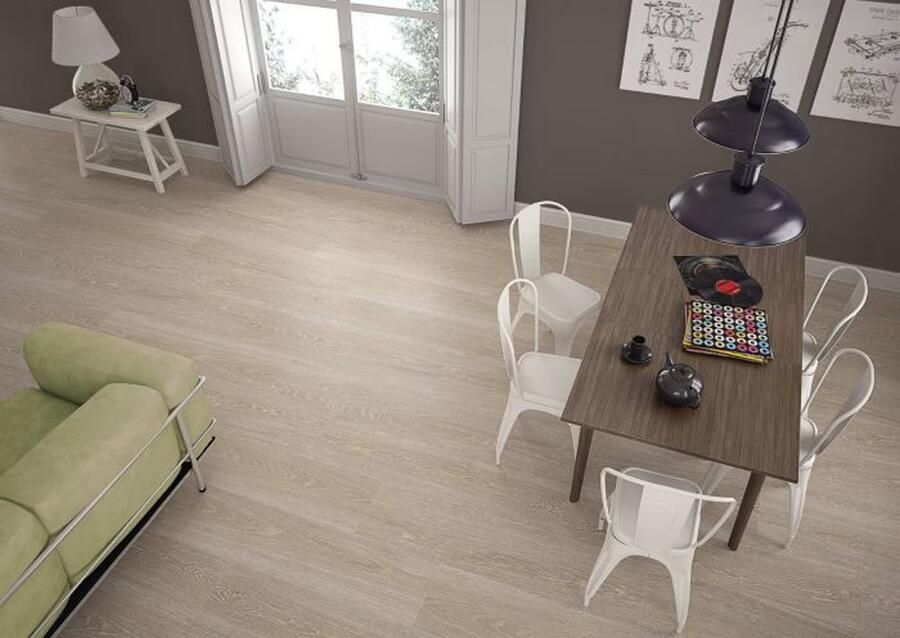 Cifre Ceramica wand- en vloertegel 23x120cm 10.5mm Rechthoek Houtlook Beige mat SW07311165