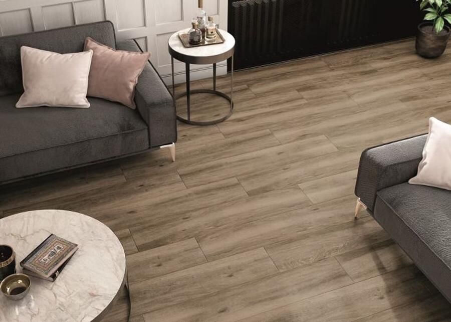 Cifre Ceramica wand- en vloertegel 23x120cm 10.5mm Rechthoek Houtlook Wit mat SW07311165-1