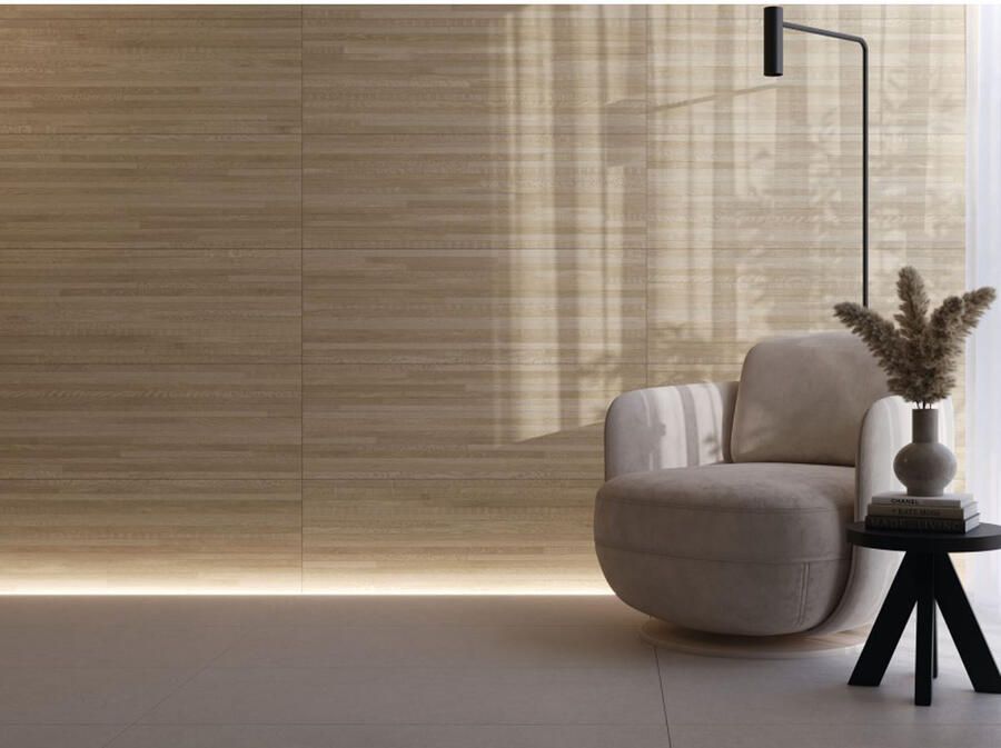 Cifre Cerámica Tanzania Wandtegel | 40x120 cm | Gerectificeerd | Houtlook | Mat Bruin