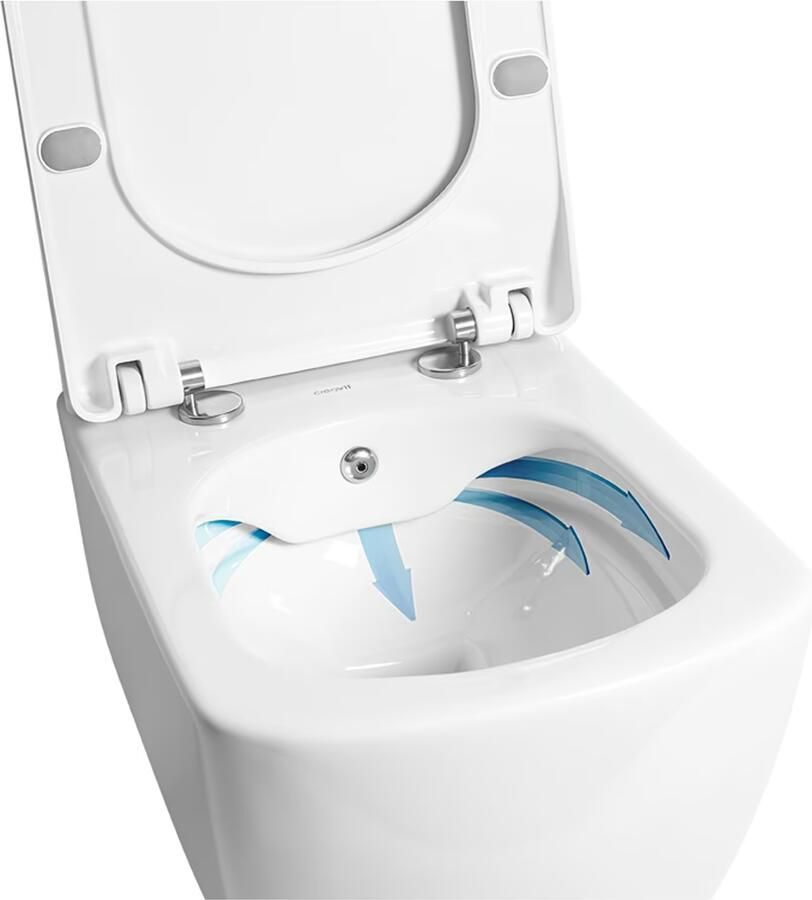 Creavit Wandcloset Elegant | Rimless | Excl.Toiletzitting | Keramiek | Wit - Foto 2