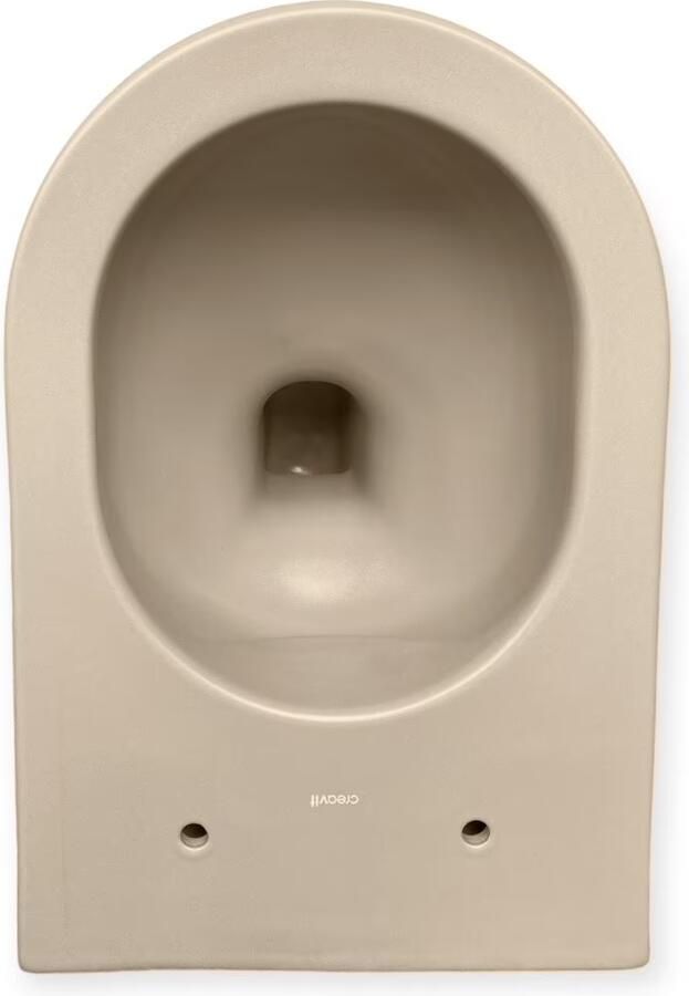 Creavit Wandcloset Freedom | Met spoelrand | Met bidet | Excl.Toiletzitting | Keramiek | Cappucino mat - Foto 4