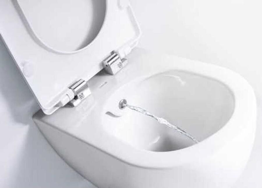 Creavit Wandcloset Freedom | Met spoelrand | Met bidet | Excl.Toiletzitting | Keramiek | Zwart mat - Foto 3