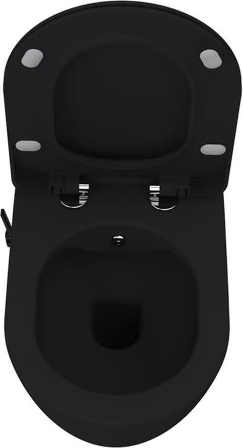 Creavit Wandcloset Freedom | Rimless | Met bidet | Warm koud water | Excl.Toiletzitting | Keramiek | Zwart mat - Foto 3