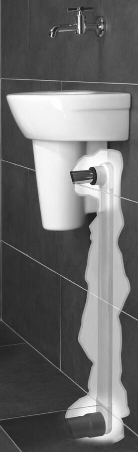 Rm & Co Rm en Co slimtube PVC inbouw afvoerbuis 750mm afvoer voor STE01 - Foto 4