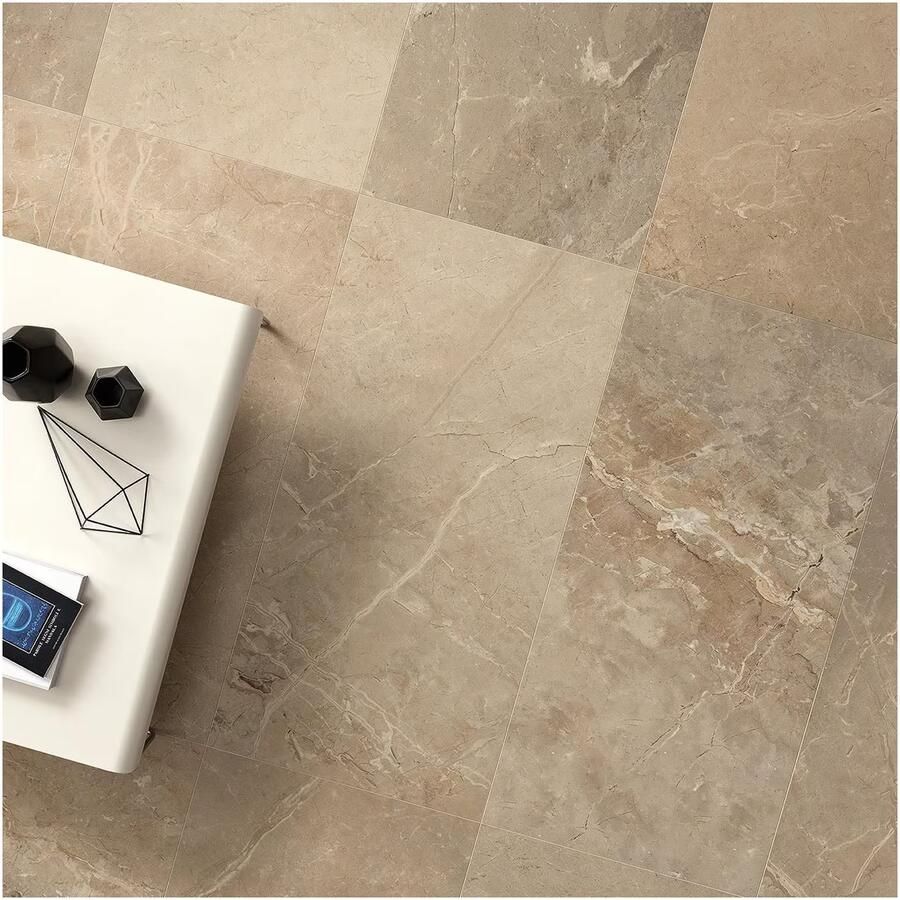 Edimax Astor Golden Age Vloer- en wandtegel | 60x120 cm | Gerectificeerd | Marmerlook | Mat Beige