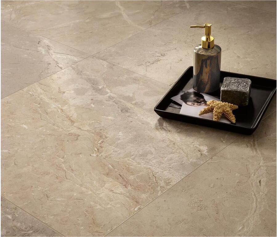 Edimax Astor Golden Age Vloer- en wandtegel | 60x60 cm | Gerectificeerd | Marmerlook | Mat Beige - Foto 2