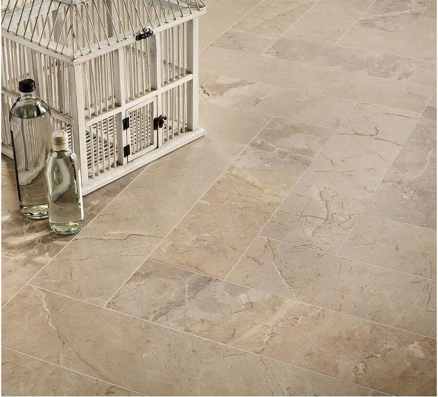 Edimax Astor Golden Age Wandtegel | 15x60 cm | Marmerlook | Mat Beige - Foto 2