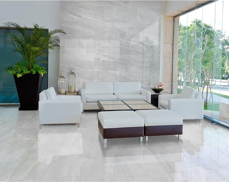 Douche Concurrent Tegel Greatstone Cashmere White Mat Beige Keramiek 60x60 Marmer Look Gerectificeerd