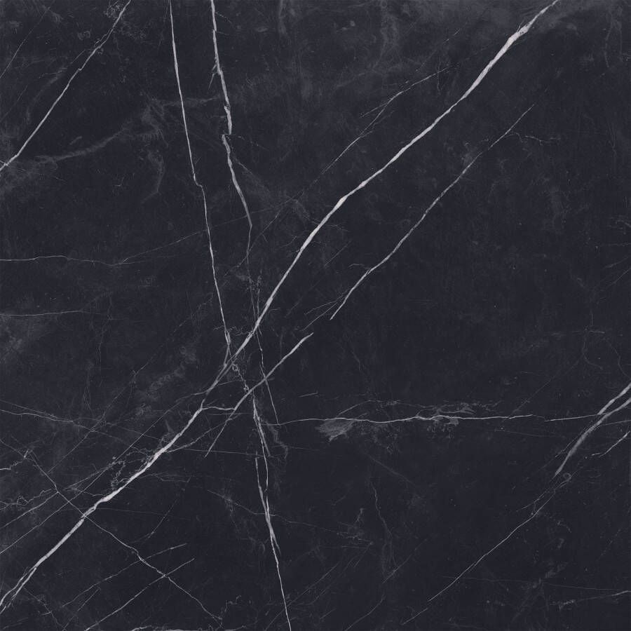 EnergieKer Marquina Vloer- en wandtegel | 120x120 cm | Gerectificeerd | Natuursteenlook | Glans Zwart