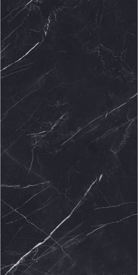 EnergieKer Marquina Vloer- en wandtegel | 80x160 cm | Gerectificeerd | Natuursteenlook | Glans Zwart