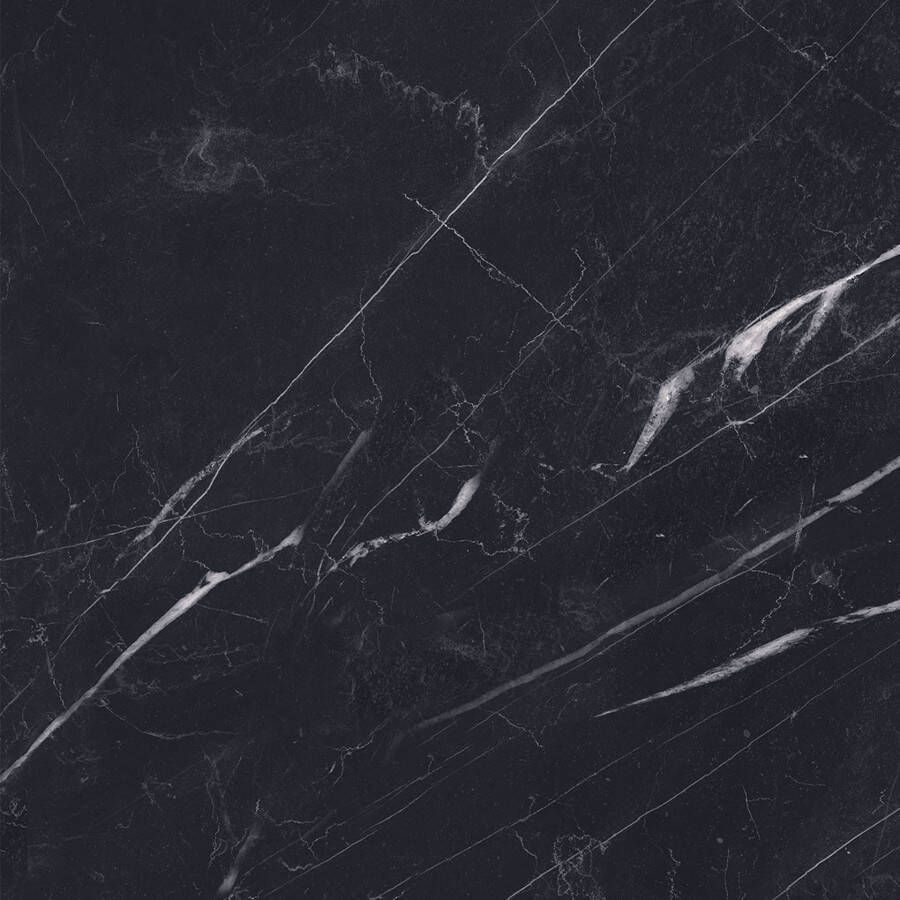 EnergieKer Marquina Vloer- en wandtegel | 80x80 cm | Gerectificeerd | Natuursteenlook | Glans Zwart