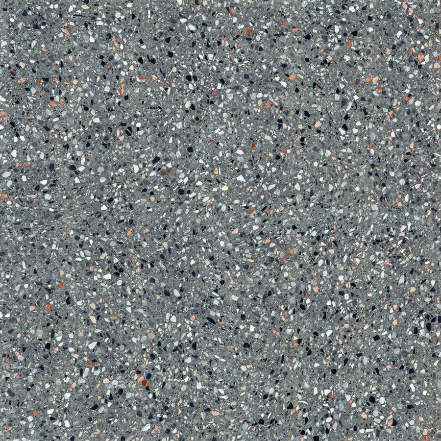 EnergieKer Medley Vloer- en wandtegel | 120x120 cm | Gerectificeerd | Terrazzo | Mat Antraciet