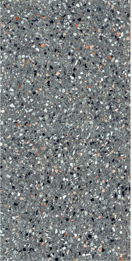 EnergieKer Medley Vloer- en wandtegel | 60x120 cm | Gerectificeerd | Terrazzo | Mat Antraciet