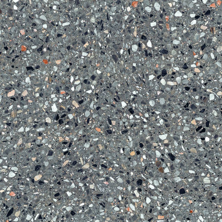 EnergieKer Medley Vloer- en wandtegel | 60x60 cm | Gerectificeerd | Terrazzo | Mat Antraciet