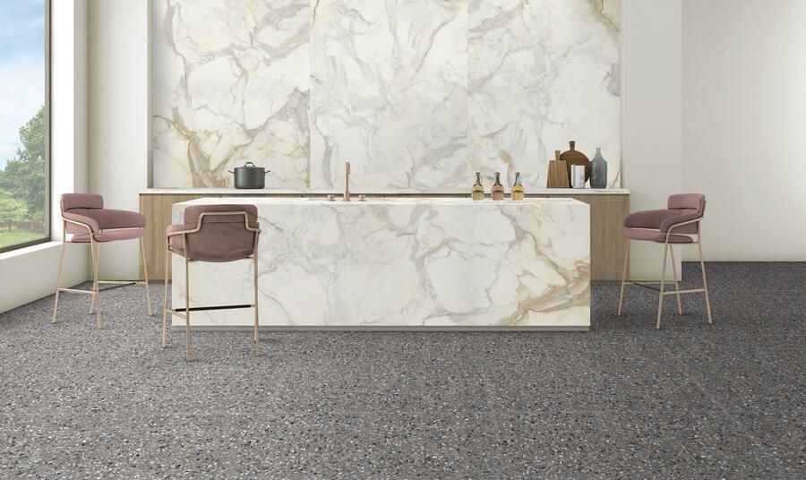 EnergieKer Medley Vloer- en wandtegel | 60x60 cm | Gerectificeerd | Terrazzo | Mat Antraciet