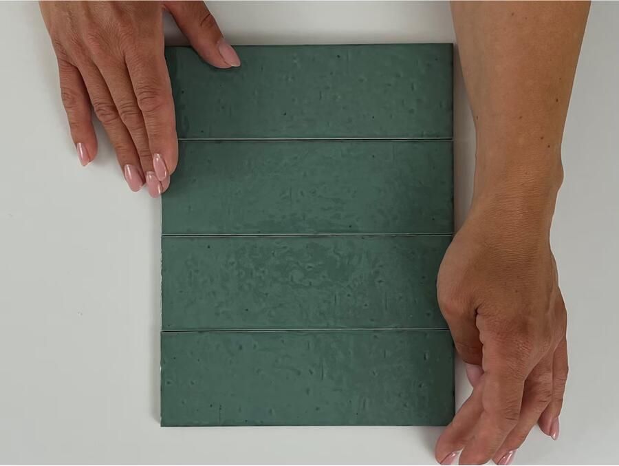 Equipe Cerámicas Kalma Wandtegel | 6x18.6 cm | Gerectificeerd | Vintage | Glans Turquoise - Foto 3