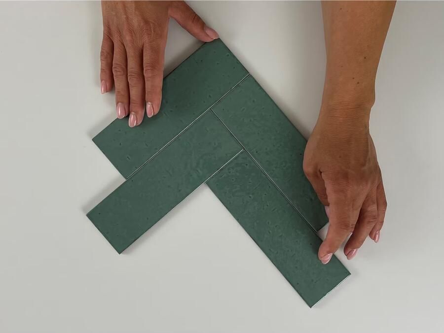 Equipe Cerámicas Kalma Wandtegel | 6x18.6 cm | Gerectificeerd | Vintage | Glans Turquoise