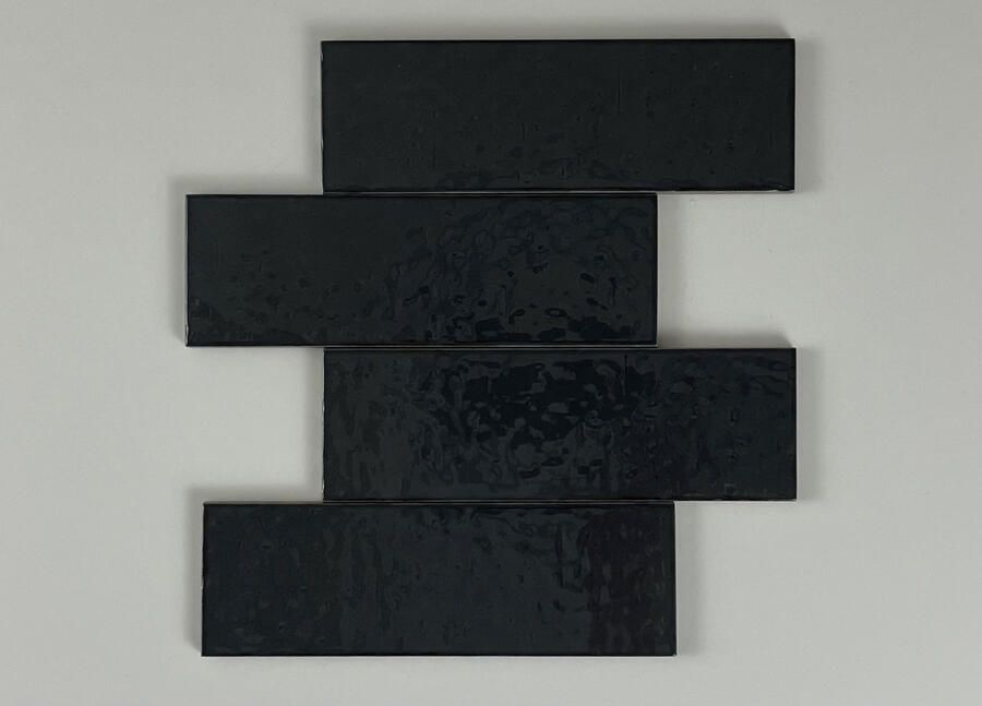 Equipe Cerámicas Kalma Wandtegel | 6x18.6 cm | Vintage | Glans Antraciet - Foto 2