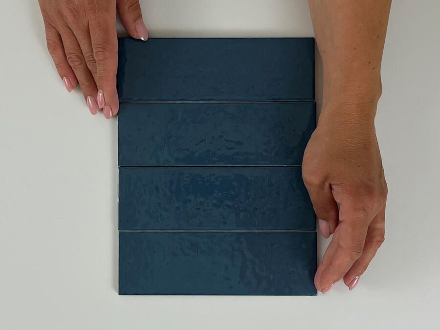 Equipe Cerámicas Kalma Wandtegel | 6x18.6 cm | Vintage | Glans Blauw - Foto 3