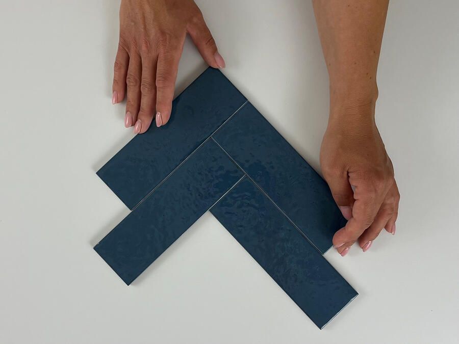 Equipe Cerámicas Kalma Wandtegel | 6x18.6 cm | Vintage | Glans Blauw - Foto 2