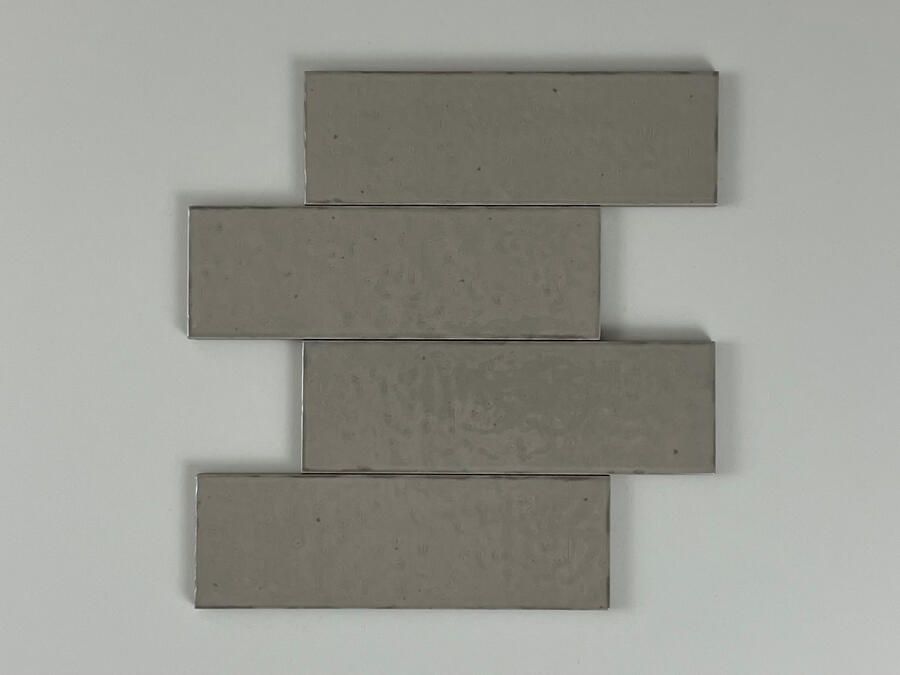 Equipe Cerámicas Kalma Wandtegel | 6x18.6 cm | Vintage | Glans Grijs