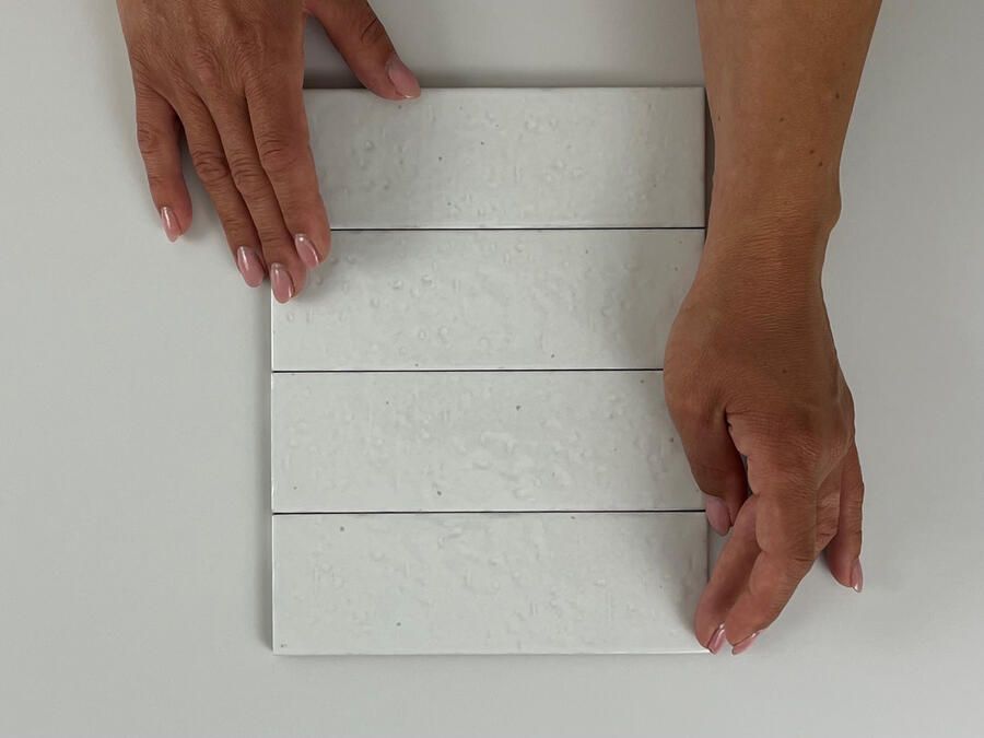 Equipe Cerámicas Kalma Wandtegel | 6x18.6 cm | Vintage | Glans Wit - Foto 3