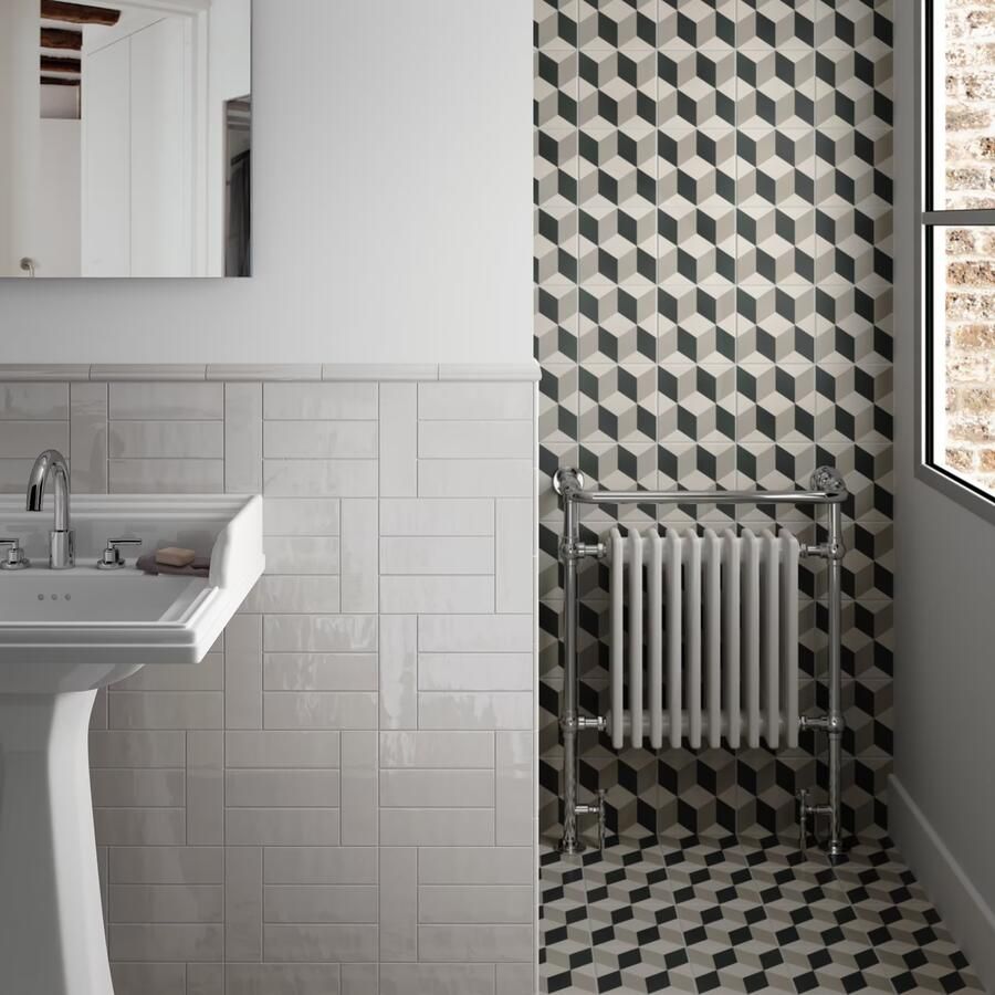 Equipe Cerámicas Premium Countri Wandtegel | 65x200 cm | Vintage | Glans Grijs