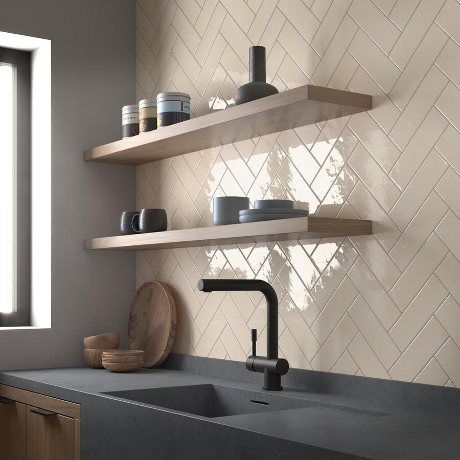 Equipe Cerámicas Premium Countri Wandtegel | 65x200 cm | Vintage | Glans Ivoor - Foto 2