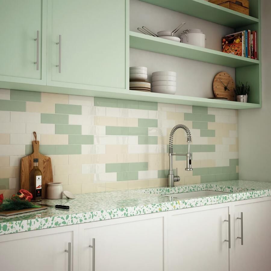 Equipe Cerámicas Premium Countri Wandtegel | 65x200 cm | Vintage | Glans Wit