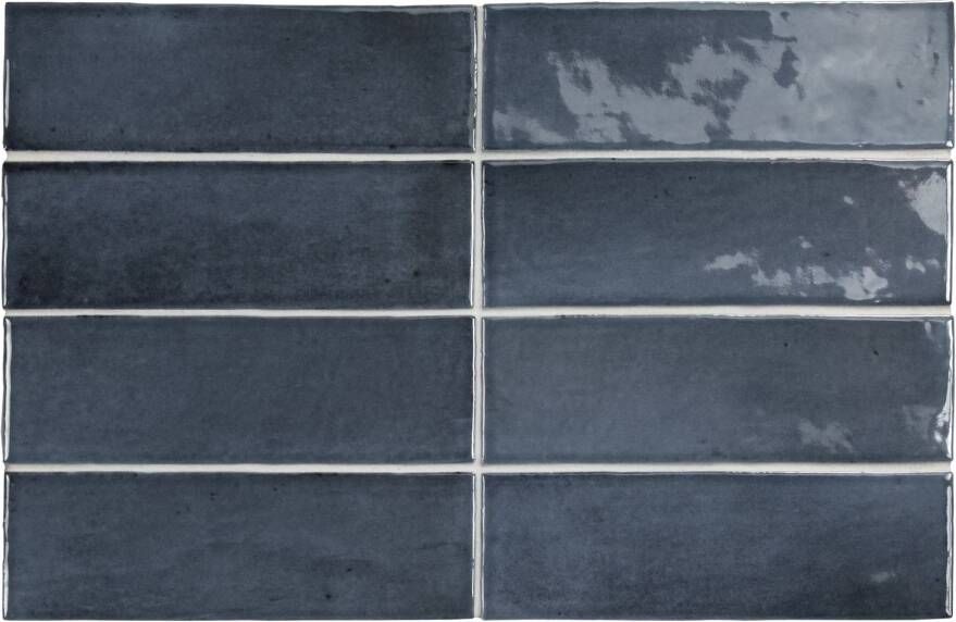 Equipe Cerámicas Premium Koko Wandtegel | 50x150 cm | Vintage | Glans Donker blauw