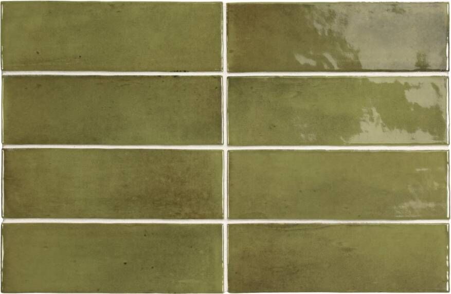 Equipe Cerámicas Premium Koko Wandtegel | 50x150 cm | Vintage | Glans Groen