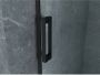Aloni Douchecabine | 120x80x195 cm | 1 Schuifdeur | Helder glas | Zwart mat - Thumbnail 4