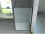 Aloni Inloopdouchewand | 100x200 cm | Helder glas | Zwart mat beslag - Thumbnail 2