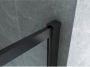 Aloni Inloopdouchewand | 100x200 cm | Helder glas | Zwart mat beslag - Thumbnail 4