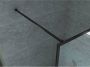 Aloni Inloopdouchewand | 120x200 cm | Helder glas | Zwart mat beslag - Thumbnail 3