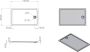 Aloni Douchebak | 140x90x4 cm | Excl.Sifon | Acryl | Rechthoek | Wit - Thumbnail 2
