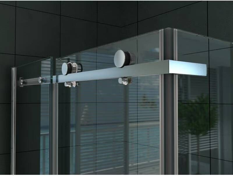 Aloni Douchecabine 80x120x195 cm | 1 Schuifdeur | Helder glas | Chroom