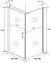 Aloni Douchecabine 80x80x190 cm | 1 Draaideur | Helder glas | Chroom - Thumbnail 4