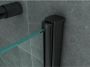 Aloni Douchecabine 80x80x190 cm | 1 Draaideur | Helder glas | Mat zwart - Thumbnail 4