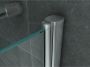 Aloni Douchecabine 80x80x190 cm | 2 Draaideuren | Helder glas | Chroom - Thumbnail 3