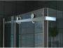 Aloni Douchecabine 90x140x195 cm | 1 Schuifdeur | Helder glas | Chroom - Thumbnail 2