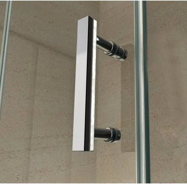 Aloni Douchecabine 90x140x195 cm | 1 Schuifdeur | Helder glas | Chroom